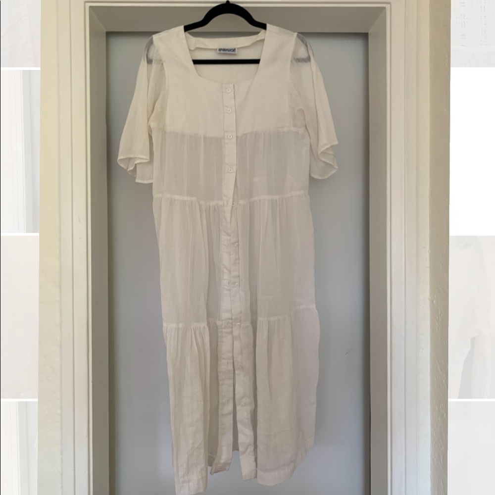 White Button Front Maxi - image 2